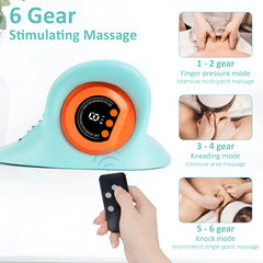 Electric Neck Massager with Heat & EMS Therapy